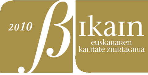2010 urteko Euskararen kalitate ziurtagiriaren Bikain irudia 